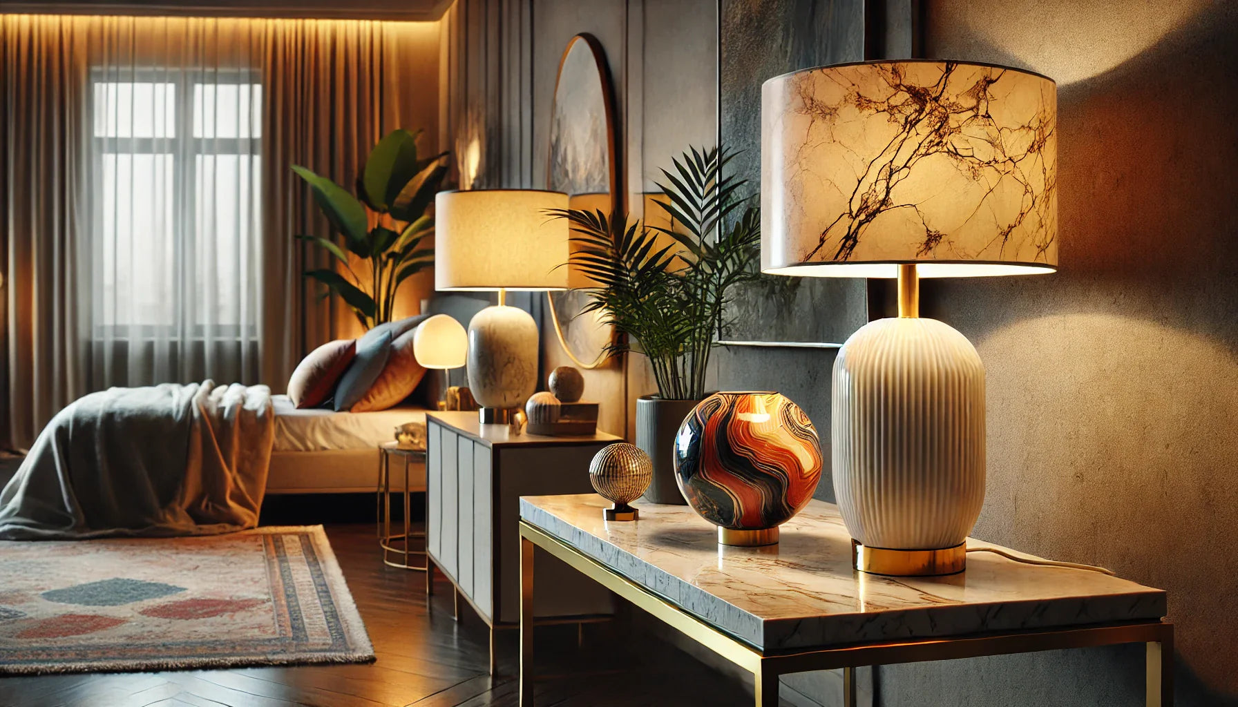 Marble Lamps vs. Ceramic Lamps: Which Is Right for Your Space?