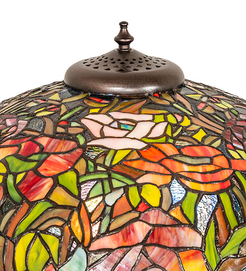 67" High Tiffany Poppy Floor Lamp