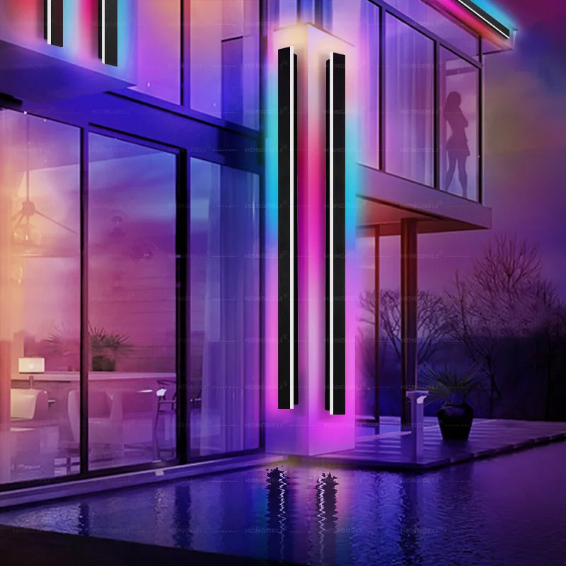 Luminous RGB Waterproof Outdoor Wall Light