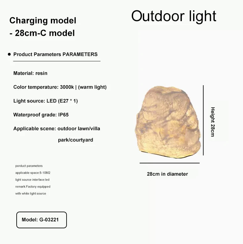 Luminous Rock Garden Light