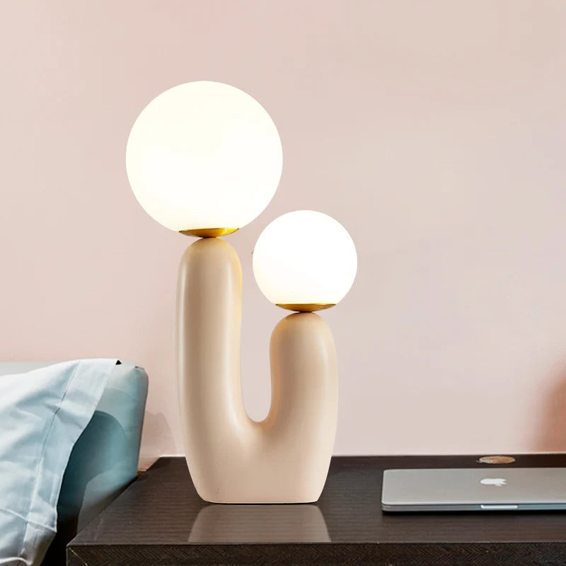 LunaBloom Double Globe Table Lamp