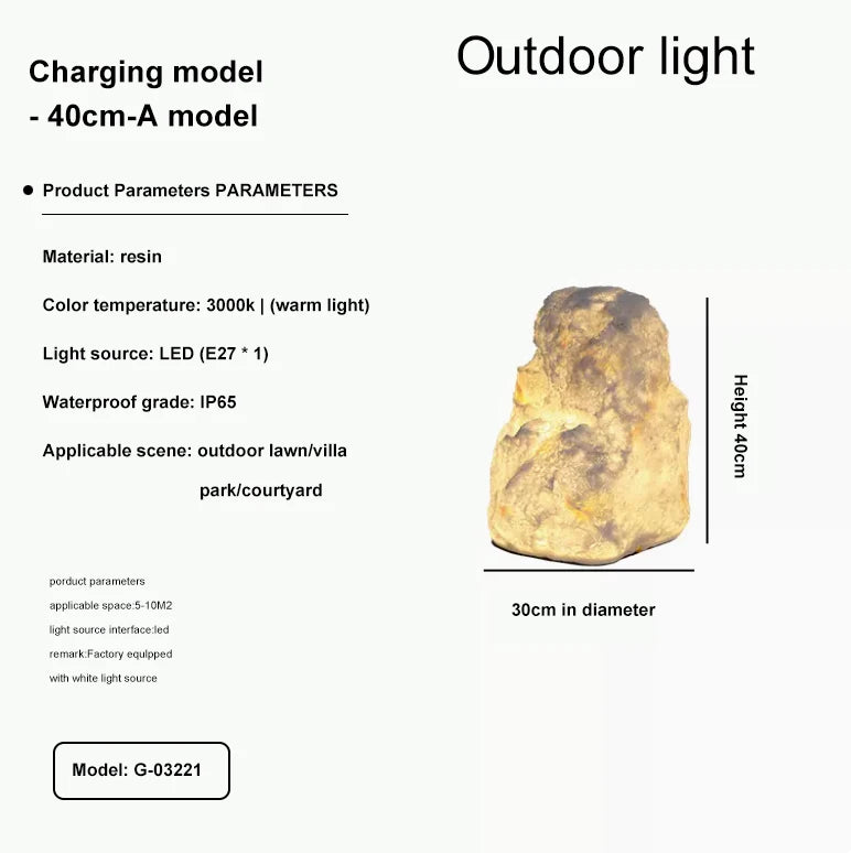 Luminous Rock Garden Light