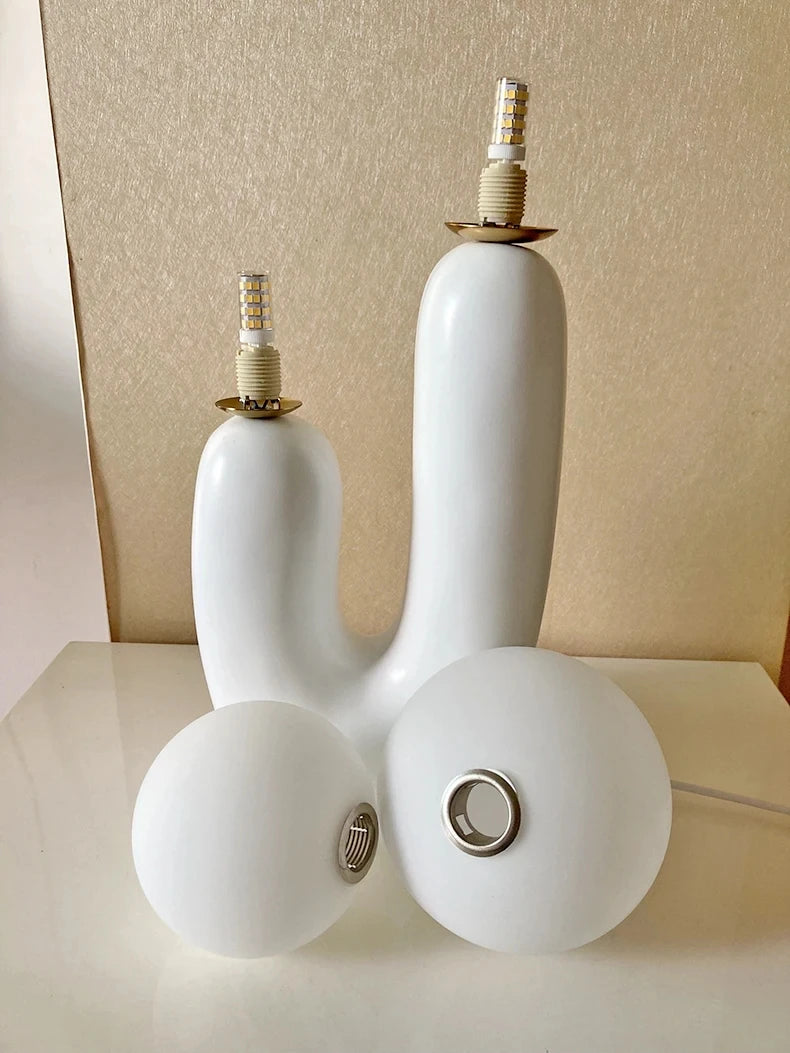 LunaBloom Double Globe Table Lamp