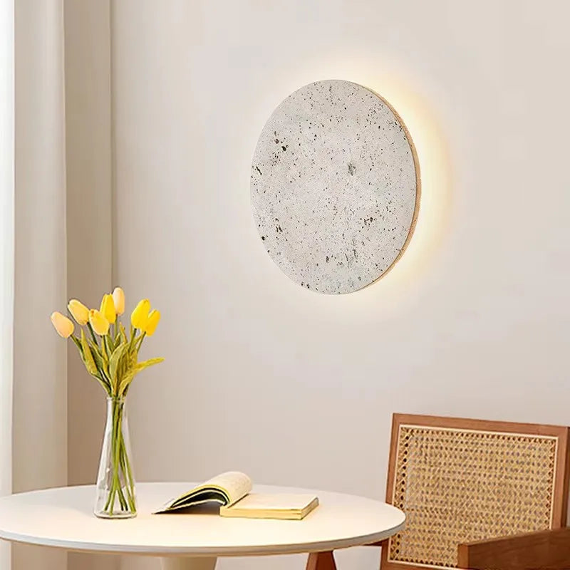 Solara Travertine LED Wall Sconce