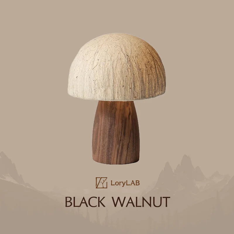 Shizuka Rice Paper Mushroom Table Lamp