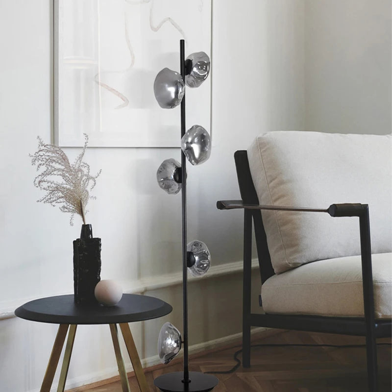 Nebula Sculptural Glass Floor & Table Lamp