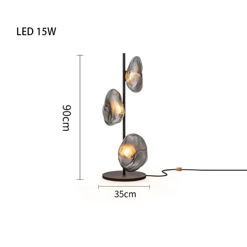 Nebula Sculptural Glass Floor & Table Lamp