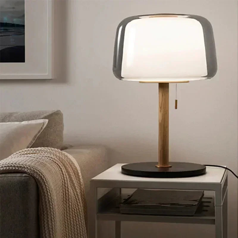 Prizm Double Glass Mushroom Table Lamp