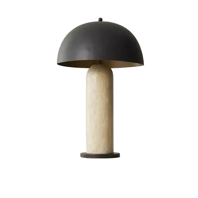 Pemgoss Travertine Mushroom Table Lamp