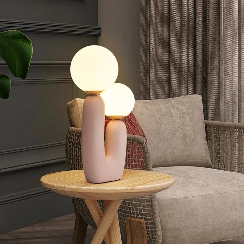LunaBloom Double Globe Table Lamp