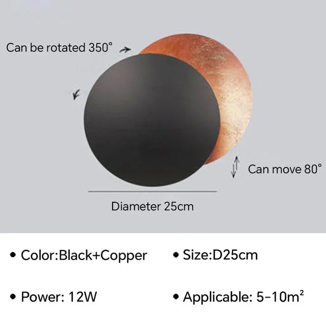 Eclipse Rotatable LED Wall Light