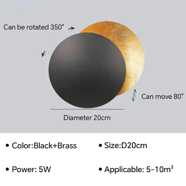 Eclipse Rotatable LED Wall Light