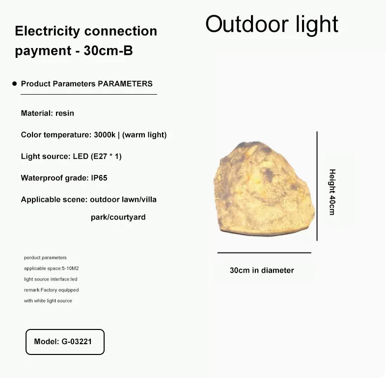 Luminous Rock Garden Light