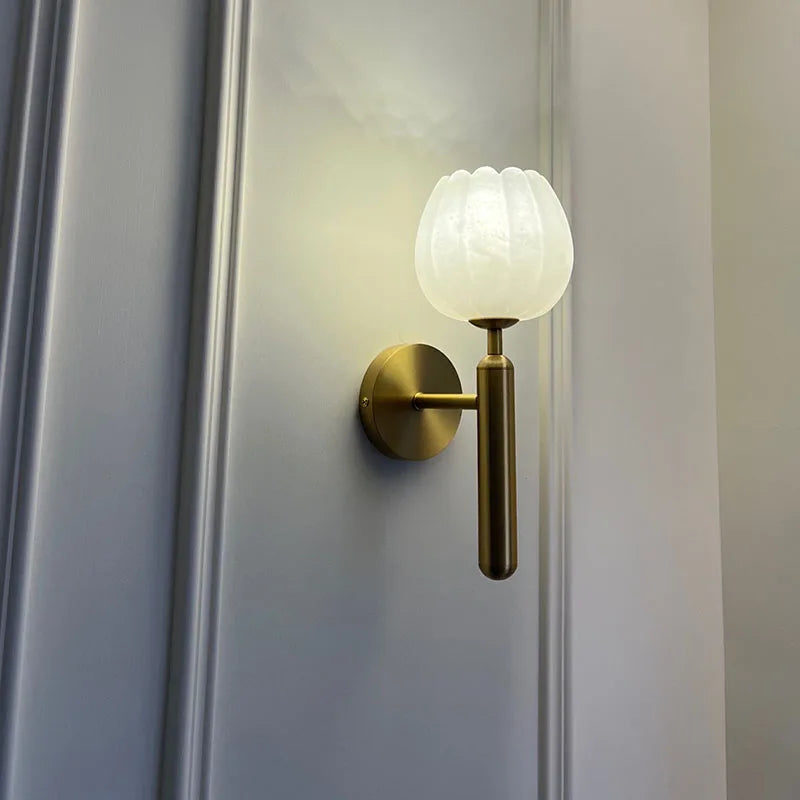 Elysian Alabaster Wall Sconce
