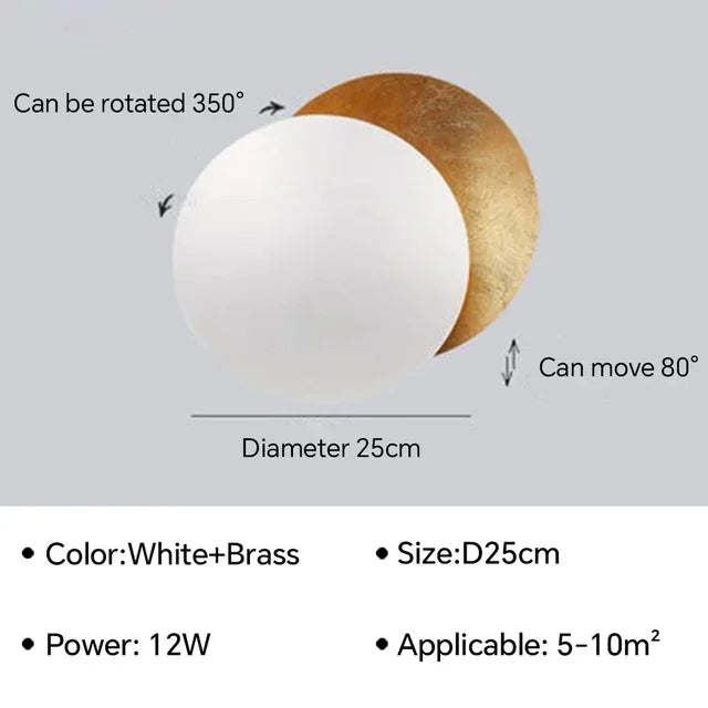 Eclipse Rotatable LED Wall Light