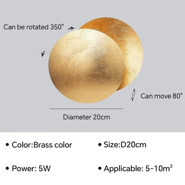Eclipse Rotatable LED Wall Light