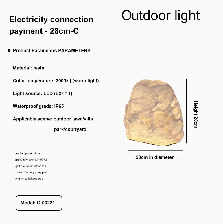 Luminous Rock Garden Light