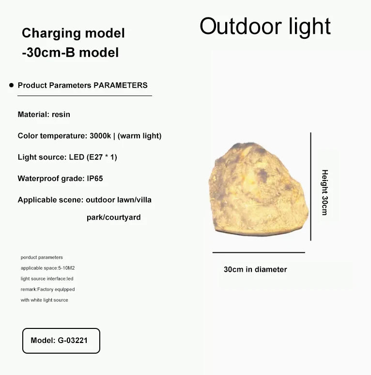 Luminous Rock Garden Light