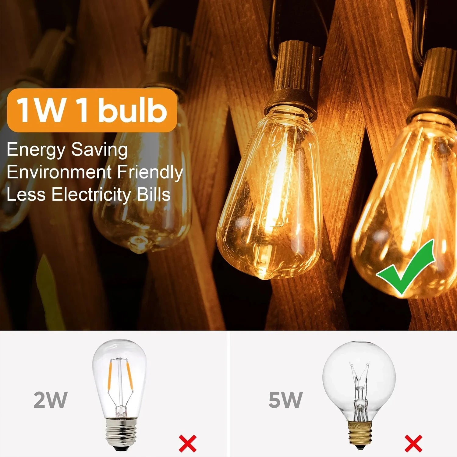 Vintage-Inspired Edison String Lights