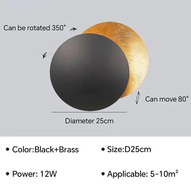 Eclipse Rotatable LED Wall Light