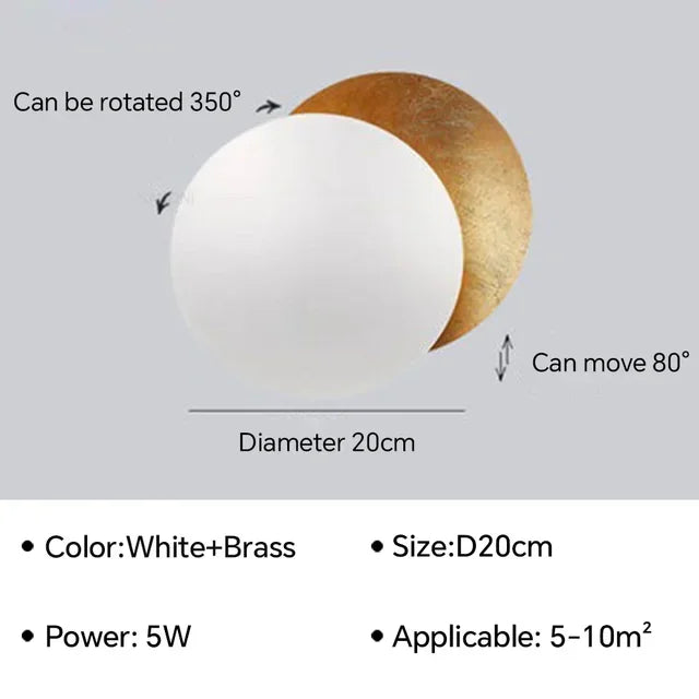 Eclipse Rotatable LED Wall Light