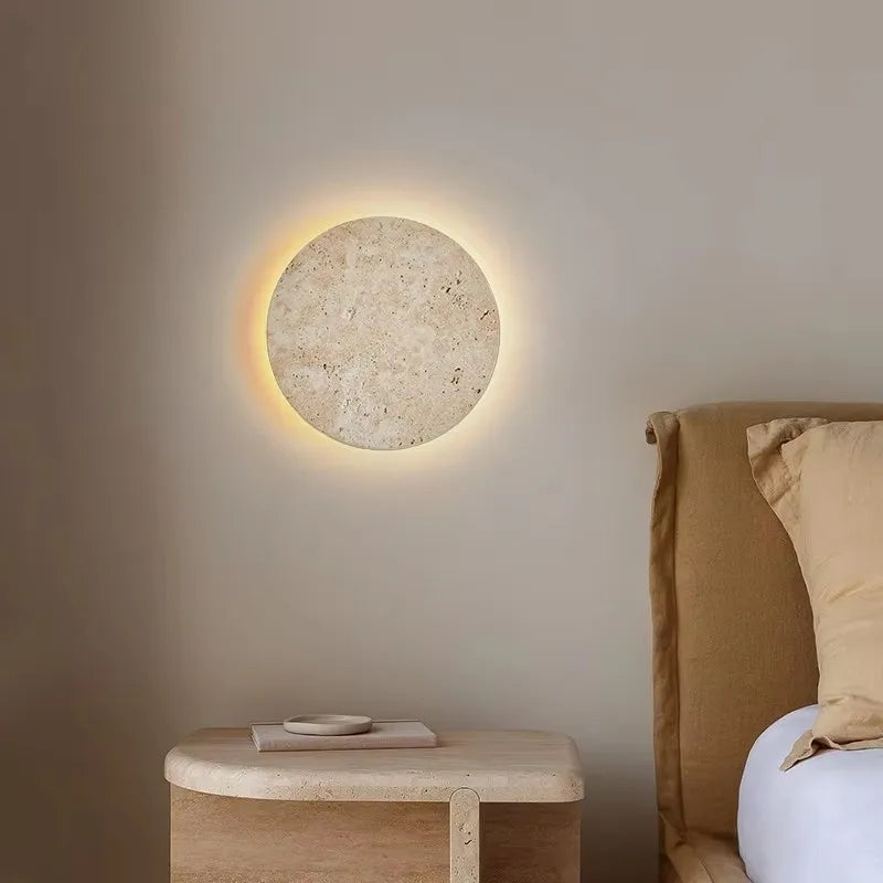 Solara Travertine LED Wall Sconce