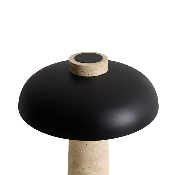 Luxury Travertine Mushroom Table Lamp
