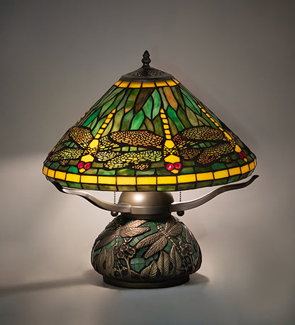 16" High Tiffany Dragonfly Table Lamp