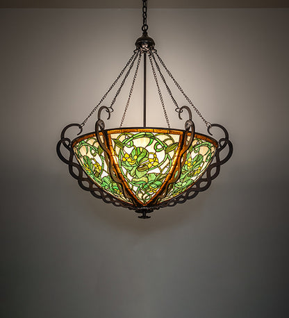 36" Wide Dutchman's Pipe Inverted Pendant