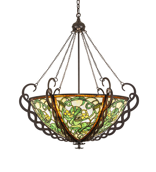 36" Wide Dutchman's Pipe Inverted Pendant