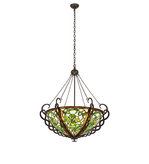 36" Wide Dutchman's Pipe Inverted Pendant