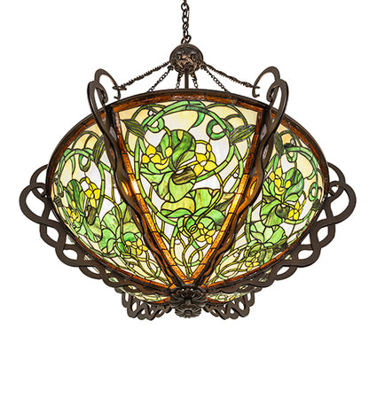 36" Wide Dutchman's Pipe Inverted Pendant