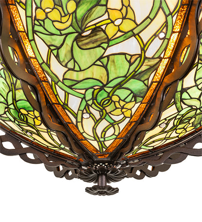 36" Wide Dutchman's Pipe Inverted Pendant