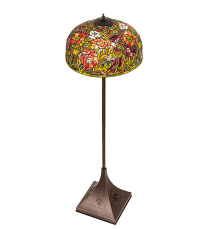 67" High Tiffany Poppy Floor Lamp