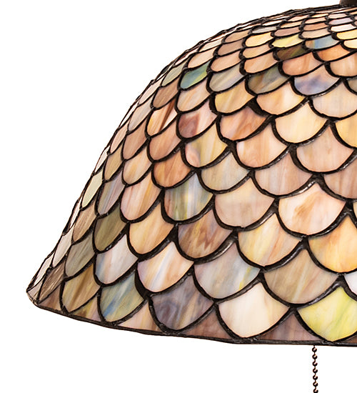 25" High Tiffany Fishscale Table Lamp