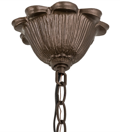 26"W Jeweled Basket 3 LT Chandelier