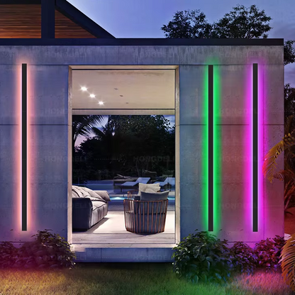 Luminous RGB Waterproof Outdoor Wall Light
