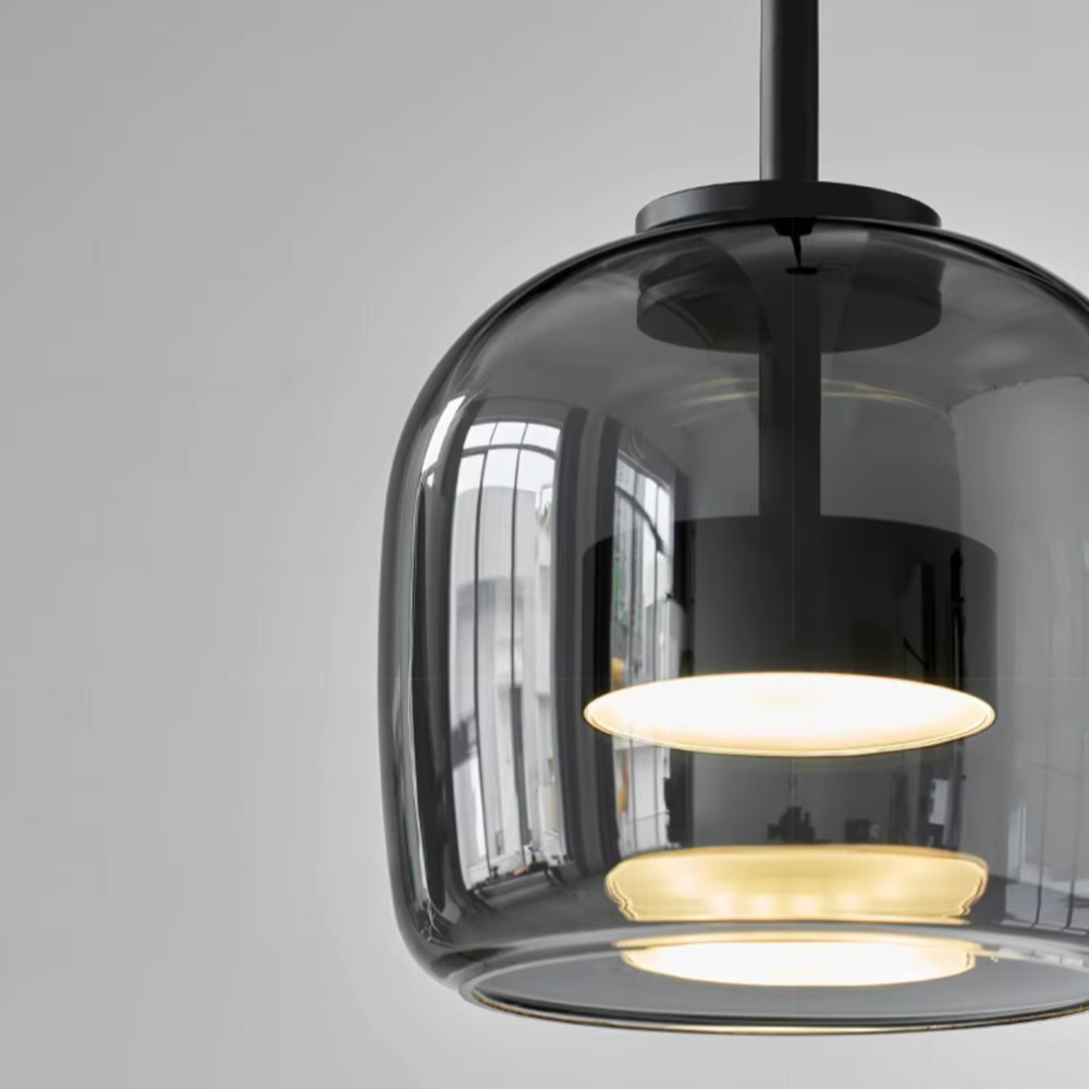 Luxe Double Glass Pendant Light