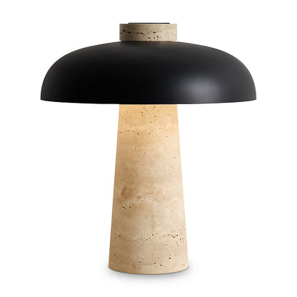 Luxury Travertine Mushroom Table Lamp