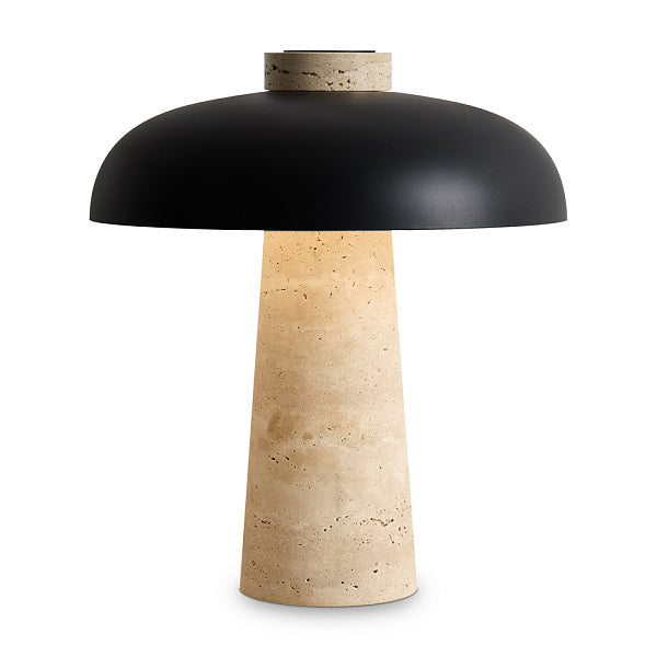 Luxury Travertine Mushroom Table Lamp