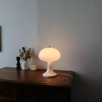 Zenwood Oak & Frosted Glass Table Lamp