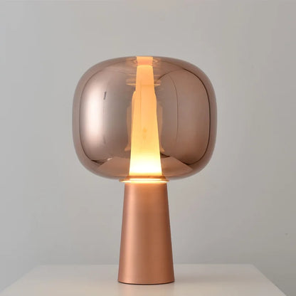 Lunar Mirage Table Lamp – A Reflective Glow of Elegance