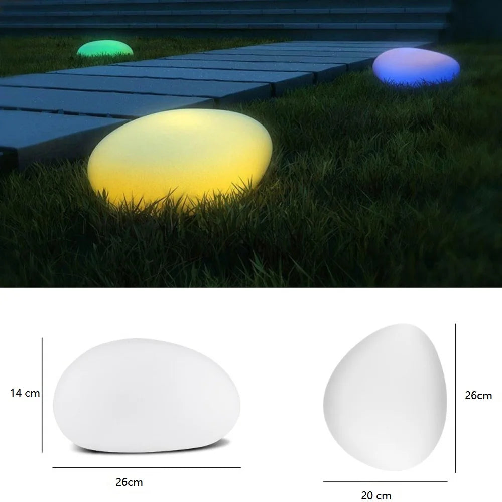 Luminous Solar Cobblestone Lights