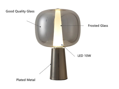 Lunar Mirage Table Lamp – A Reflective Glow of Elegance