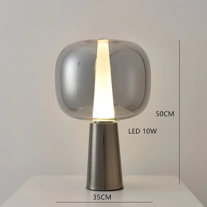 Lunar Mirage Table Lamp – A Reflective Glow of Elegance