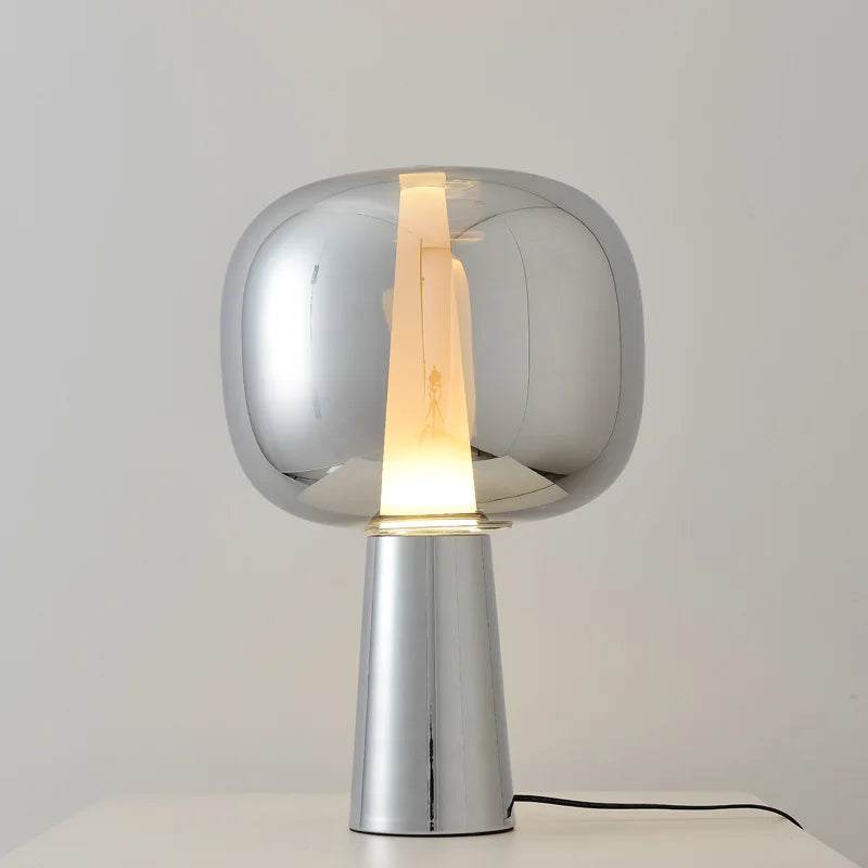 Lunar Mirage Table Lamp – A Reflective Glow of Elegance