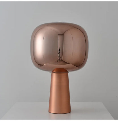 Lunar Mirage Table Lamp – A Reflective Glow of Elegance