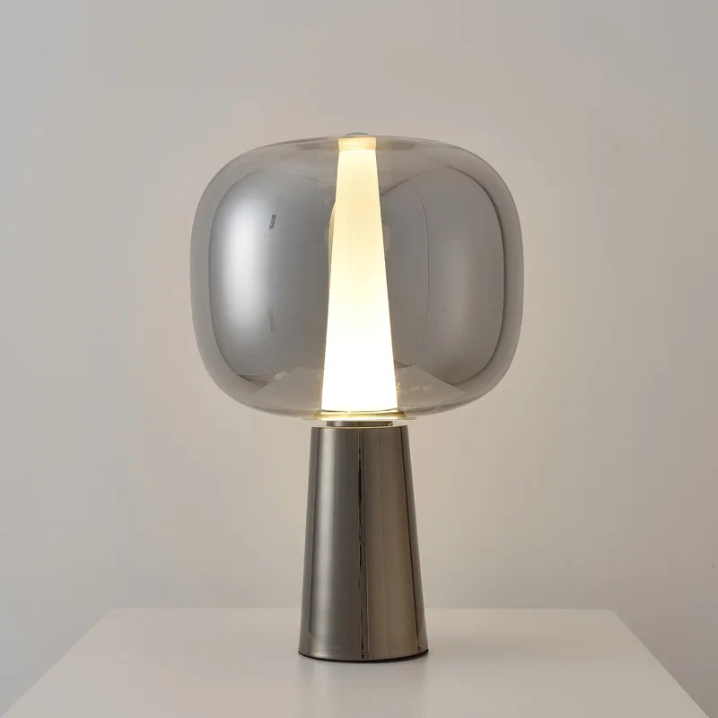 Lunar Mirage Table Lamp – A Reflective Glow of Elegance