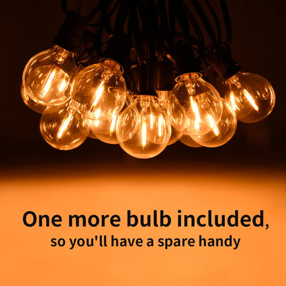Waterproof Outdoor Bulb String Lights