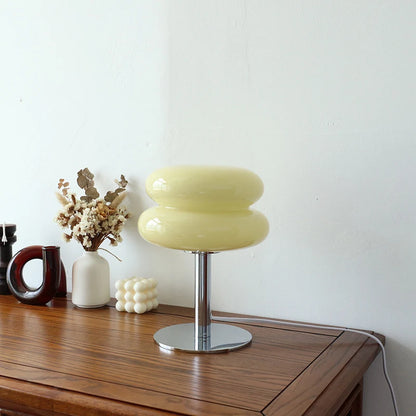 Retro Glass USB Mushroom Table Lamp